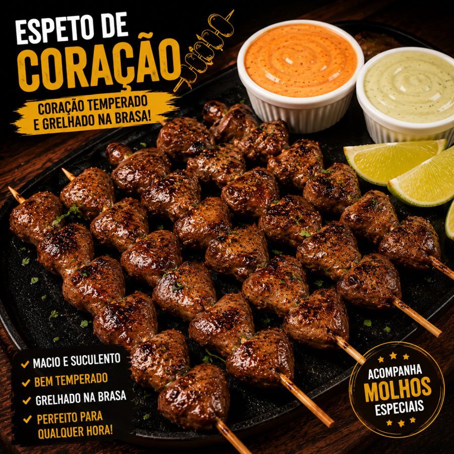 Espetinho Coração (Simples)